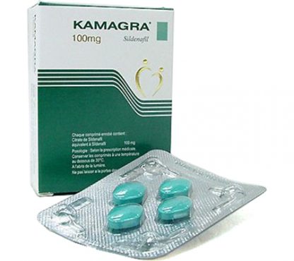 Kamagra 100mg Sildenafil Citrate blister pack and box