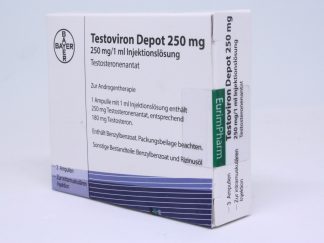 Testoviron Depot – Bayer Schering – 3 Ampoules of Testosterone Enanthate 250mg/ml
