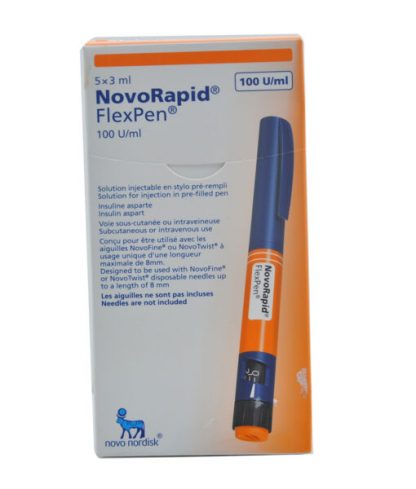 NovoRapid Flexpen Insulin 100iu (5 pens)