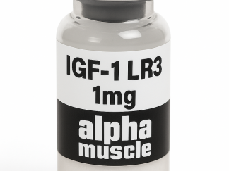 IGF-1 LR3 1mg vial by Alpha Muscle for muscle growth and recovery