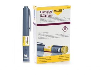 Humalog MIX 25 KwikPen – 100 IU Insulin Pens – Eli Lilly – Pack of 5