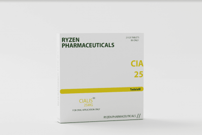 Cialis 25mg – Tadalafil Tablets (50 Pack) by Ryzen Pharmaceuticals