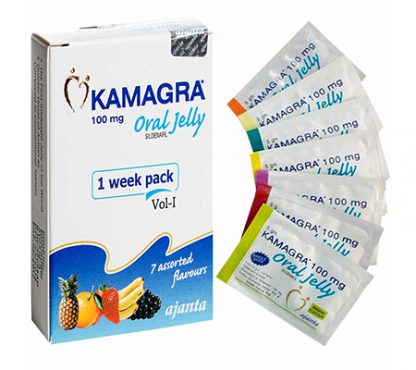 Kamagra Oral Jelly – Sildenafil 100mg in 7 Flavoured Sachets