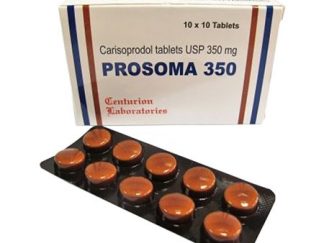 Prosoma 350mg Carisoprodol tablets – muscle relaxant for pain and spasm research