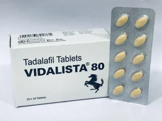 Vidalista 80 by Centurion – 20 Tablets – Tadalafil 80mg (Cialis)