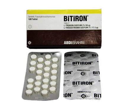 Bitiron T3 + T4 Tablets – 100 Count by Abdi Ibrahim