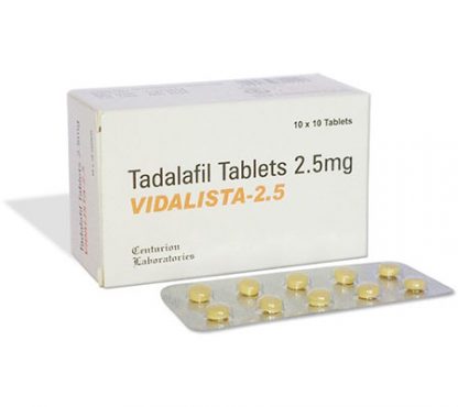 Vidalista 2.5mg Cialis Tadalafil Tablets – Centurion Laboratories – 20 Pack