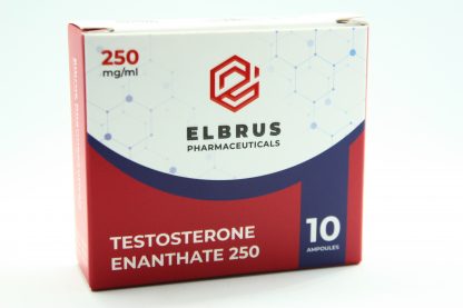 Elbrus Testosterone Enanthate 250mg/ml – 10 x 1ml ampoules anabolic injection