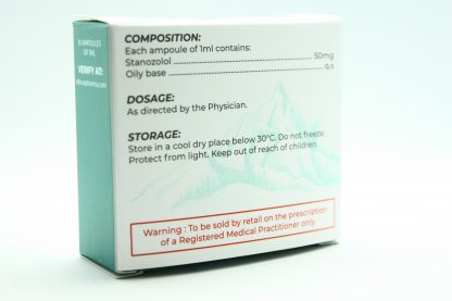 Elbrus Winstrol 50 – Stanozolol Injection 50mg/ml (10 x 1ml) - Image 2