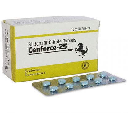 Cenforce 25mg – Sildenafil Citrate Tablets (20 Count)