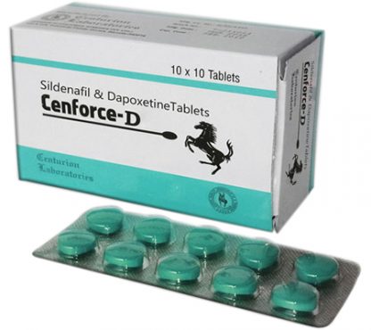 Cenforce-D 160mg Tablets – Sildenafil 100mg + Dapoxetine 60mg (20 Count)
