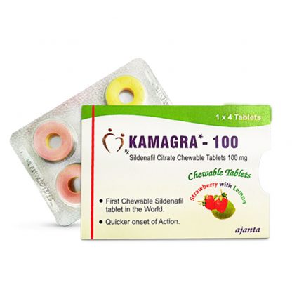 Kamagra Polo 100mg chewable Sildenafil Tablets – 12 Count | Ajanta Pharma