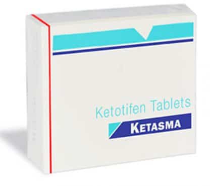 Ketasma 1mg – Sun Pharma Ketotifen Tablets for Beta Receptor Reset