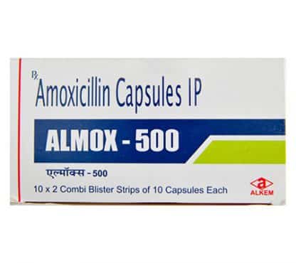 Almox 500mg – Amoxicillin Antibiotic – 10 Pills – Alkem Laboratories