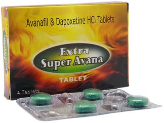 Extra Super Avana 260mg – Sunrise Remedies – Avanafil + Dapoxetine Tablets