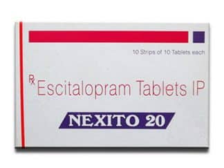 Nexito 20mg Escitalopram Tablets by Sun Pharma – Antidepressant & Anxiety Relief
