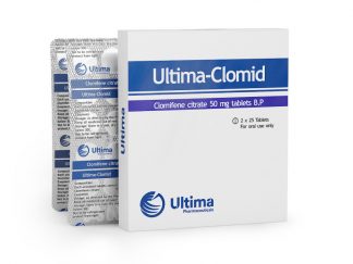 Clomid 50mg tablets by Ultima Pharmaceuticals – Clomiphene Citrate for PCT and fertility research