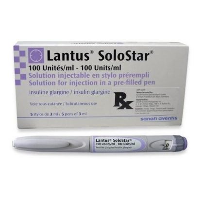 Lantus SoloStar 100 Units/ml – Sanofi – 5 x 3ml Pre-Filled Insulin Pens