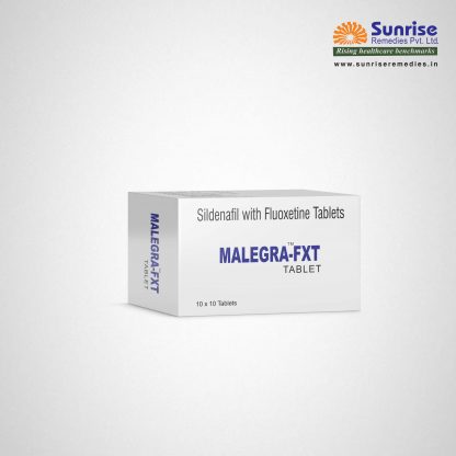 Malegra FXT Plus – 100mg Sildenafil + 60mg Fluoxetine – 20 Tablets – Sunrise Remedies
