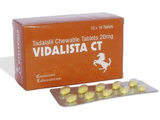 Vidalista CT 20mg – Tadalafil Chewable Tablets for ED by Centurion (20-Pack)