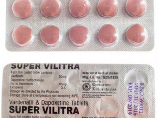 Super Vilitra – 20 tablets of Vardenafil 20mg and Dapoxetine 60mg from Centurion Labs