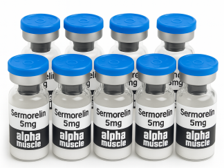 Sermorelin 5mg – Growth Hormone Peptide 10 Vial Kit from Alpha Muscle