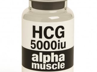 HCG 5000IU vial by Alpha Muscle for testosterone and fertility research