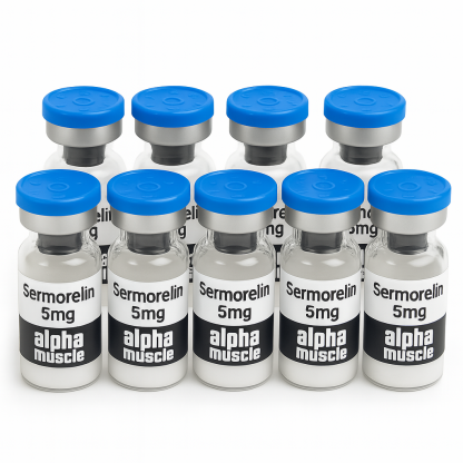 Sermorelin 5mg – Growth Hormone Peptide 10 Vial Kit from Alpha Muscle