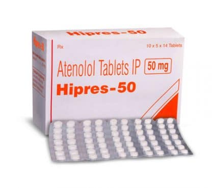 Hipres – Atenolol 50mg Tablets by Cipla (14 Count)