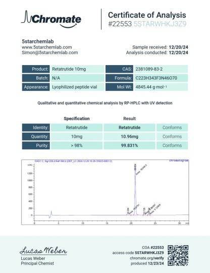 RETATRUTIDE 10mg – The Breakthrough Multi-Agonist for Weight Loss and Metabolic Health - Image 2