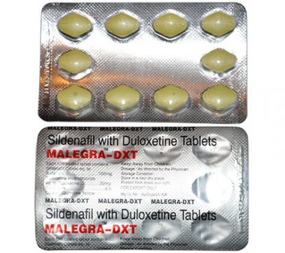 Malegra DXT 100 mg / 30 mg (Sildenafil + Duloxetine)