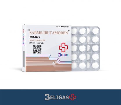 Beligas MK-677 Ibutamoren 15mg – GH Boosting Tablets – 50 Tabs