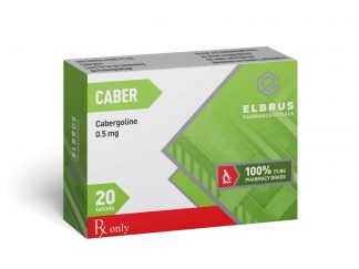 Elbrus Cabergoline 0.5mg Tablets – 20 Dopamine Agonist Tabs