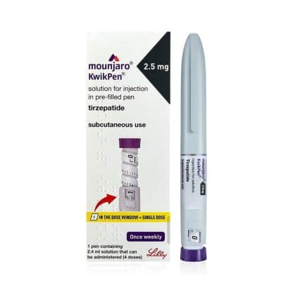 Mounjaro KwikPen 2.5mg – Tirzepatide dual GLP-1 + GIP agonist for diabetes and weight loss research