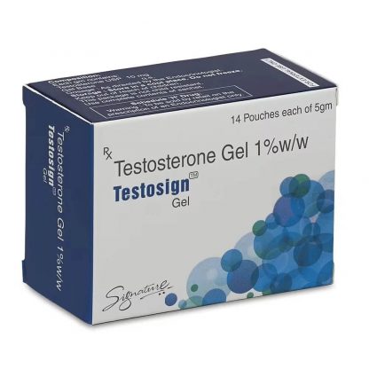Testosign Gel – Testosterone Gel 1% (14 x 5g sachets) by Signature