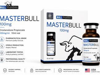 Bull Pharma Masterbull 100mg Drostanolone Propionate 100mg/ml 10ml vial with product box