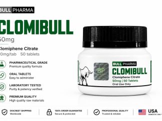Bull Pharma Clomibull Clomiphene Citrate 50mg oral tablets bottle containing 50 tablets