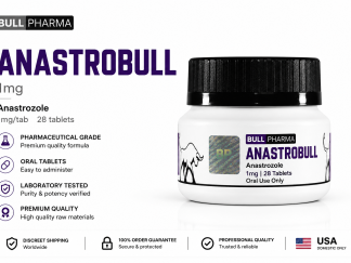 Bull Pharma Anastrobull Anastrozole 1mg oral tablets bottle containing 28 tablets